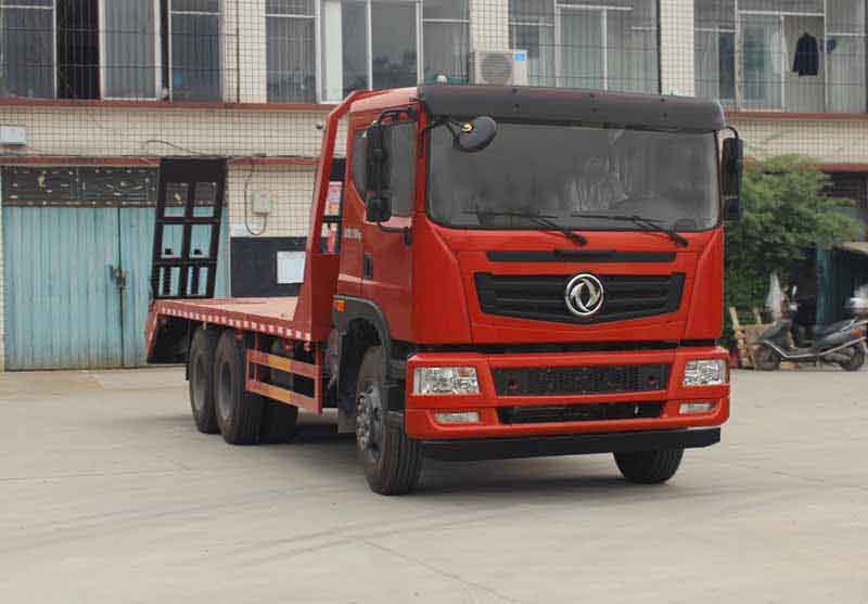 東風(fēng)國五后雙橋平板運(yùn)輸車EQ5250TPBL挖掘機(jī)運(yùn)輸車
