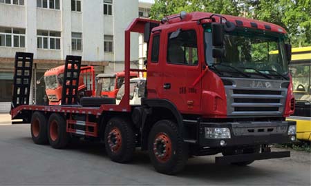 江淮格爾發(fā)前四后八國五平板運輸車DLQ5310TPBY5挖掘機運輸車