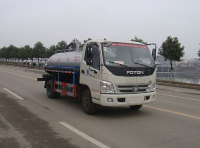 福田奧鈴國五藍(lán)牌吸糞車