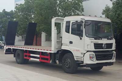 東風(fēng)專底國五單橋平板運(yùn)輸車CLW5160TPBD5挖掘機(jī)運(yùn)輸車