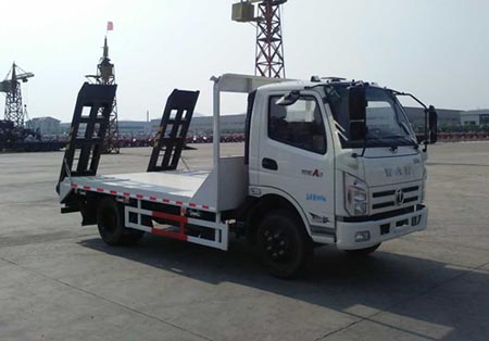 五征國五藍牌平板挖掘機運輸車FD5041TPBW17K5型
