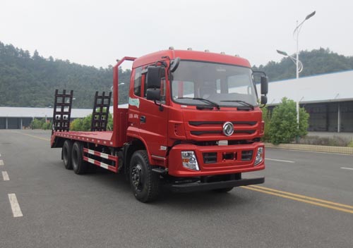 東風(fēng)特商后雙橋國五平板運(yùn)輸車EQ5258TPBFV挖掘機(jī)運(yùn)輸車